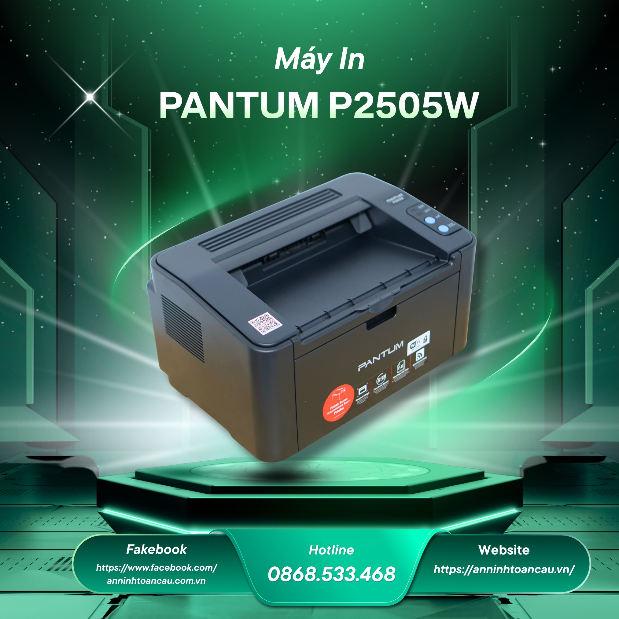 Máy in laser Pantum P2505W