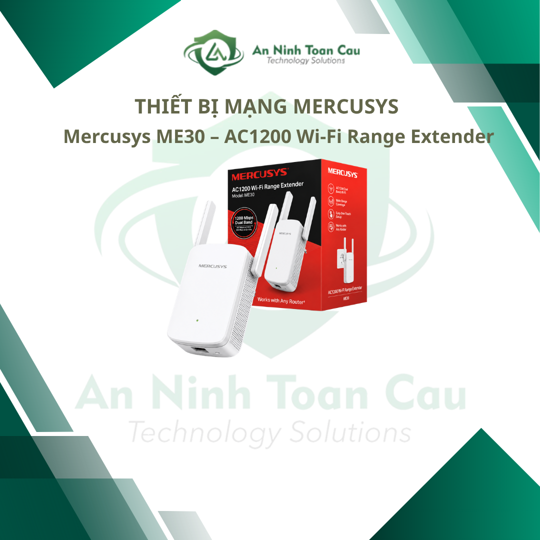 Mercusys ME30 – AC1200 Wi Fi Range Extender 1