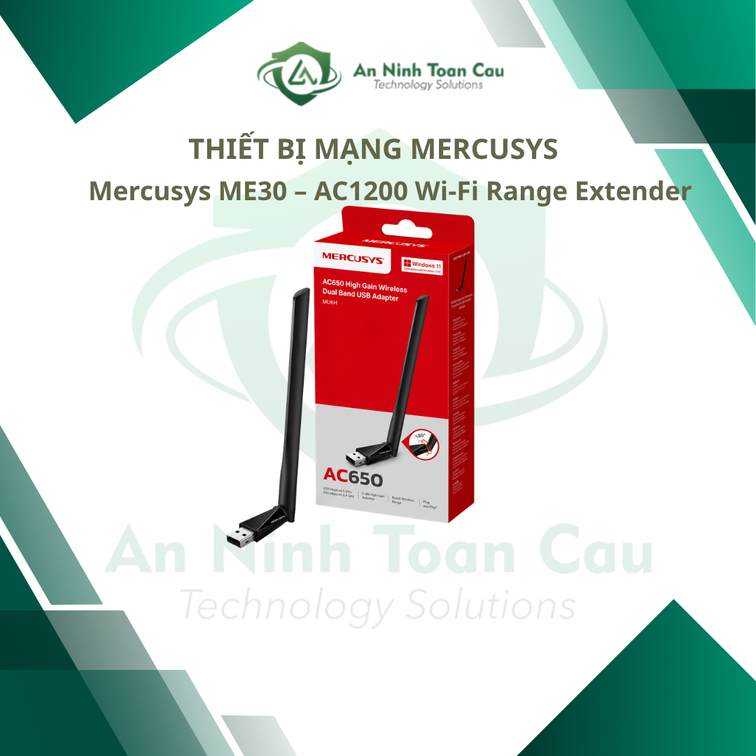Mercusys MU6H – USB Wi-Fi AC650 Antenna Mercusys MU6H – USB Wi Fi AC650 Antenna