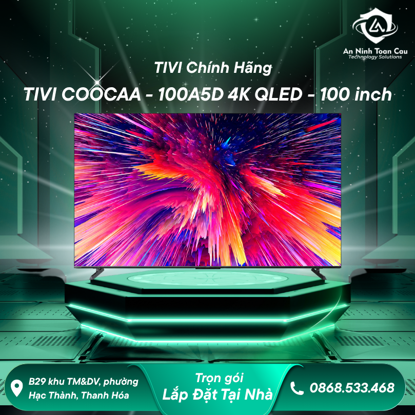 100A5D 4K QLED 100 inch