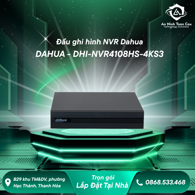 DHI NVR4108HS 4KS3